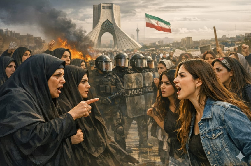 جدل جديد حول الحجاب في إيران- صورة مولدة بالذكاء